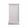 Rebecca Mobili Table de Nuit Chevet 3 Tiroirs Blanc Classique 63x37x27