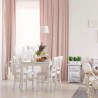 Comodino shabby chic bianco con scritte e 3 cassetti - Mobili Rebecca