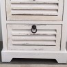 Mobili Rebecca Cabinet Chest of drawers Cupboard Wood White 2 Drawers 45x42x29