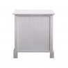 Rebecca Mobili Chevet Table de Nuit 2 Tiroirs Bois Blanc Vintage Shabby 45x42x29