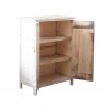 Rebecca Mobili Comoda Mueble 2 Puerta Madera Blanco Shabby 70x51x30