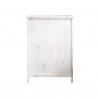 Rebecca Mobili Comoda Mueble 2 Puerta Madera Blanco Shabby 70x51x30