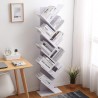 Contemporary style white bookcase with 10 shelves - Mobili Rebecca