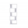 Mobili Rebecca Bookcase Shelving Unit 5 Shelves Wood White Modern 172,5x60x24,5