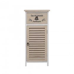 Rebecca Mobili Aktenschrank Schrank 1 Schublade 1 Tür Holz weiß Shabby 75x32x27