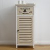 Mobili Rebecca Cabinet 1 Drawer Wood Light colour Natural Shabby 75x32x27