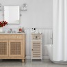 Mobili Rebecca Komoda Szafka 1 Szuflada Drewno Naturalny Shabby