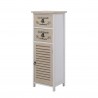 Mobili Rebecca Cabinet bedside 2 drawers Wood Light colour Shabby 86x32x27