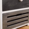 Mobili Rebecca Cabinet Bedside 2 drawers Wood Grey White Country 36x35x24