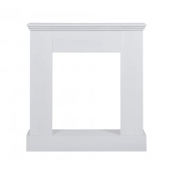 Mobili Rebecca Fireplace Decorative Frame Wood White Modern Design 98x93x23