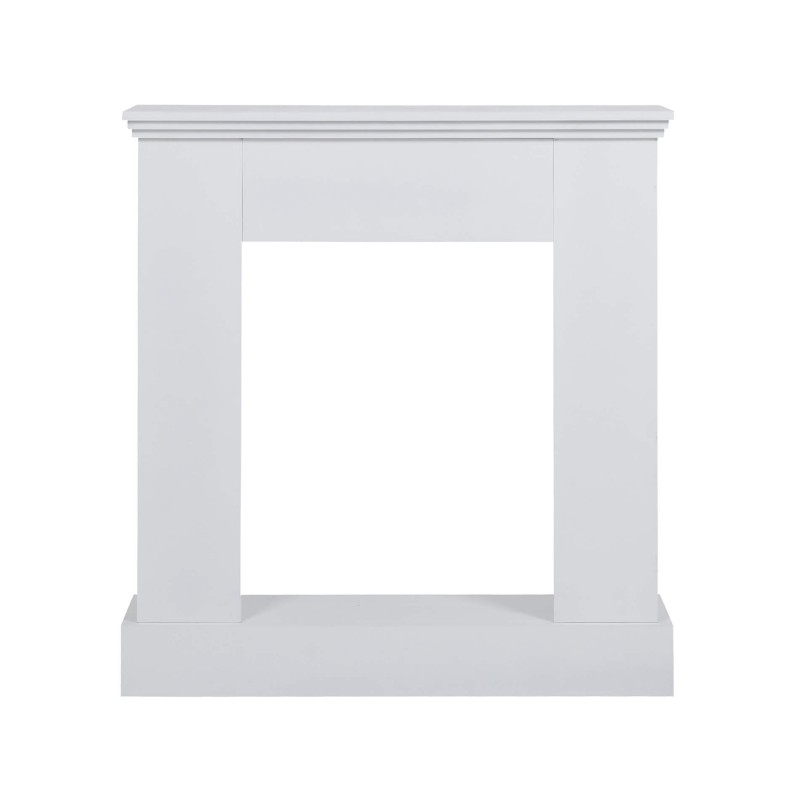 Mobili Rebecca Fireplace Decorative Frame Wood White Modern Design 98x93x23