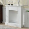 Mobili Rebecca Fireplace Decorative Frame Wood White Modern Design 98x93x23