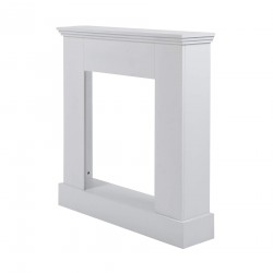 Mobili Rebecca Fireplace Decorative Frame Wood White Modern Design 98x93x23