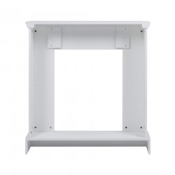 Mobili Rebecca Fireplace Decorative Frame Wood White Modern Design 98x93x23