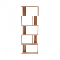 Bibliotheque Etagere 5 Etageres Bois Brun Living - Mobili Rebecca