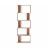 Bookshelf Display Unit 5 Shelves Wood Light Brown Modern - Mobili Rebecca