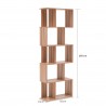 Bookshelf Display Unit 5 Shelves Wood Light Brown Modern - Mobili Rebecca