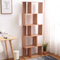 Bibliotheque Etagere 5 Etageres Bois Brun Living - Mobili Rebecca