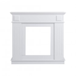 Cornice decorativa per camino bianca stile classico - Mobili Rebecca