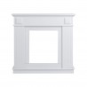 Fireplace Mantelpiece Wood White Retro Style - Mobili Rebecca