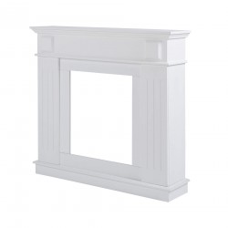 Cornice decorativa per camino bianca stile classico - Mobili Rebecca