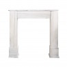 Fire surround in white wood pickled for living room - Mobili Rebecca