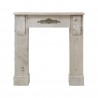 Mobili Rebecca Mantelpiece Fireplace Wood Grey Retro 98x97x22,5