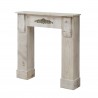 Rebecca Mobili Chimenea Decorativa Adornos Madera Gris Shabby 98x97x22,5