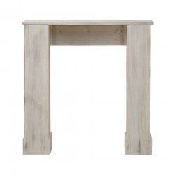 Mobili Rebecca Mantelpiece Fireplace Wood Grey Retro 98x97x22,5