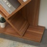 Rebecca Mobili Standregal  Bücherregal 10 Ablagen Holz  Braun Büro 160x44,5x22