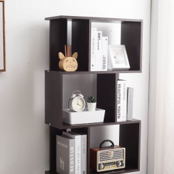 Mobili Rebecca Bookcase Shelving Unit 5 Shelves Mdf Wenge Brown 172,5x60x24,5