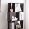 Mobili Rebecca Bookcase Shelving Unit 5 Shelves Mdf Wenge Brown 172,5x60x24,5