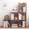 Mobili Rebecca Ladder Bookcase Mdf 6 Compartments Brown Modern 97,5x97,5x29