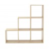 Mobili Rebecca Ladder Bookcase Bookshelf Modern 6 Compartments 97,5x97,5x29