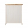 Credenza multiuso in legno bianco e marrone chiaro - Mobili Rebecca