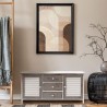 Credenza bassa in stile vintage bianca e grigia - Mobili Rebecca