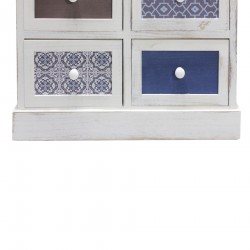 Cassettiera piccola bianca anticata in stile shabby - Mobili Rebecca