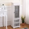 Mobili Rebecca Cabinet Shabby Provencal White Gray Wood 103x32x29