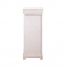 Rebecca Mobili Armoire Vaisselier 1 Tiroirs 1 Porte Bois Blanc Gris 88x32x26