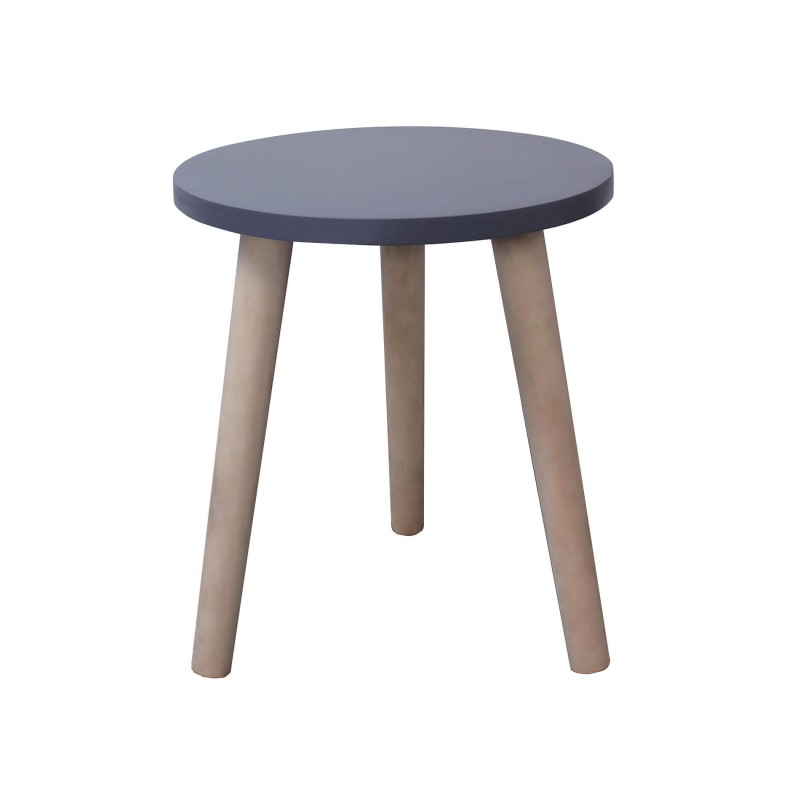 Rebecca Mobili Table Basse Table de Salon Gris Bois Mdf Paulownia 39x34x34