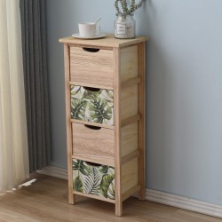 Mobili Rebecca Chest of Drawers 4 Drawers Green Wood Modern 84x34x27