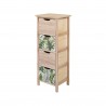 Mobili Rebecca Chest of Drawers 4 Drawers Green Wood Modern 84x34x27