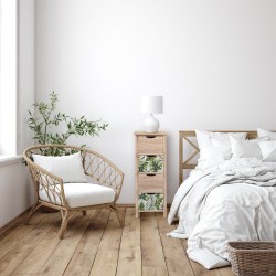 Rebecca Mobili Moderne Ladekast Houten Nachtkastje 4 Laden Bruin Groen Modern Design Slaapkamermeubilair Voor Thuis