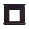 Rebecca Mobili Fireplace Mantelpiece Wood Black Retro Style 100x109x26