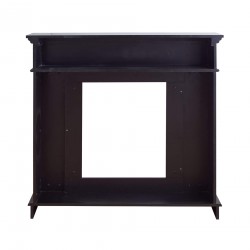 Rebecca Mobili Fireplace Mantelpiece Wood Black Retro Style 100x109x26