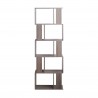 Rebecca Mobili Scaffale Libreria Grigio Sbiancato Mdf Urban Soggiorno 169x60x24