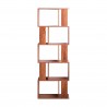 Rebecca Mobili Libreria Scaffale 5 Ripiani Marrone Noce Mdf Ufficio 169x60x24