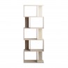 Rebecca Mobili Scaffale Libreria 5 Ripiani Abete Sbiancato Mdf Sala 169x60x24