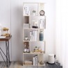 Rebecca Mobili Bookcase Shelving Unit 5 Shelves Bleached Fir Mdf 169x60x24