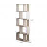 Rebecca Mobili Scaffale Libreria 5 Ripiani Abete Sbiancato Mdf Sala 169x60x24